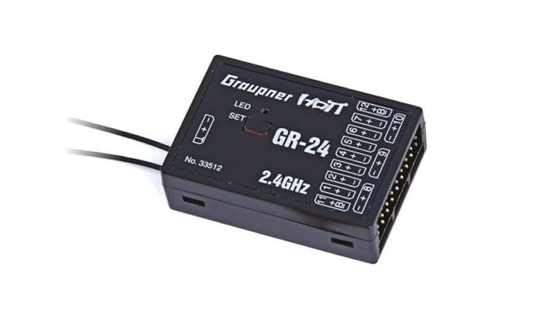 Graupner GR-24 HoTT - 2.4 GHz Empfänger 12 KanäleHz Empfänger 12 Kanäle